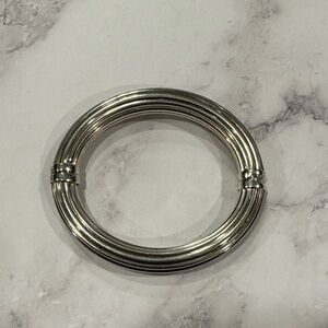 Milor Sterling Silver Hinged Bangle Bracelet